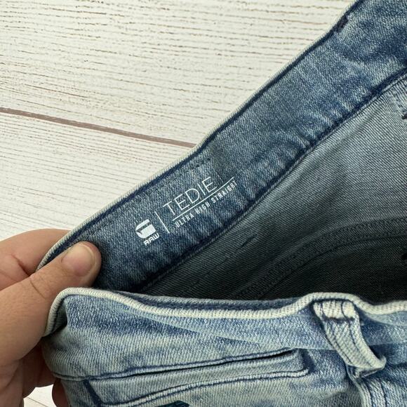 G-Star Raw Women's Tedie Ultra High Rise Straight Jeans Size 31 - Picture 8 of 10